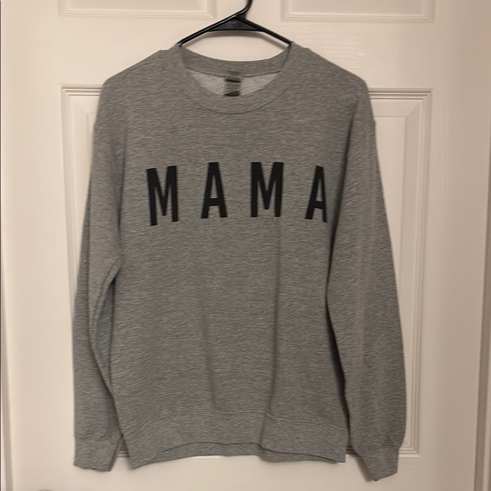 Gray 'MAMA' Men's Sweater